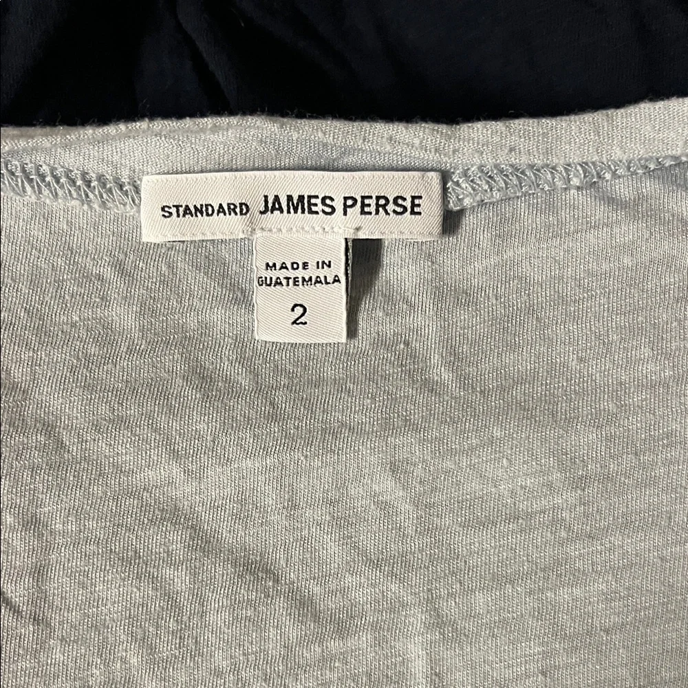 James Perse Short Sleeve Scoop Neck Light Blue Tee Size 2 - Picture 7 of 7